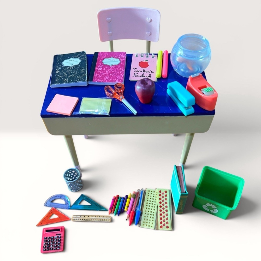Our Generation School Academy Desk Chair Accessories for 18" Doll